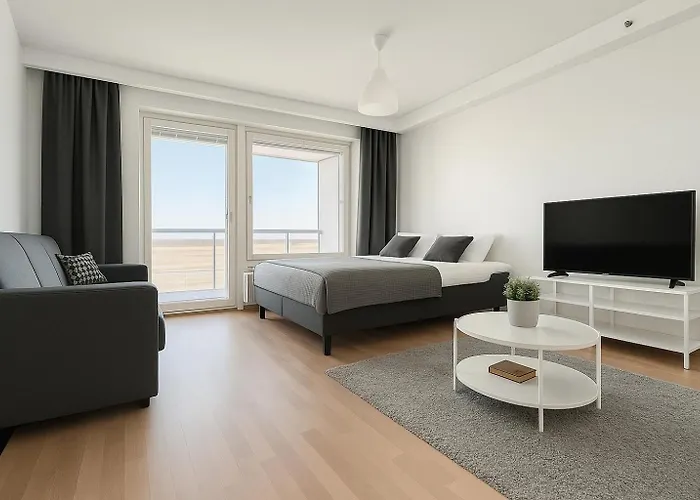 City Home Finland Panorama Suite - New Luxury Suite With Own Sauna, One Bedroom, Spacious Balcony With City Views And Great Location Next To Nokia Arena