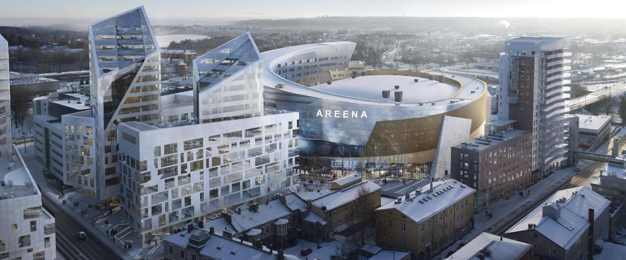 Apartment Finland Panorama - New Luxury With Own Sauna, One Bedroom, Spacious Balcony With Views And Great Location Next To Nokia Arena